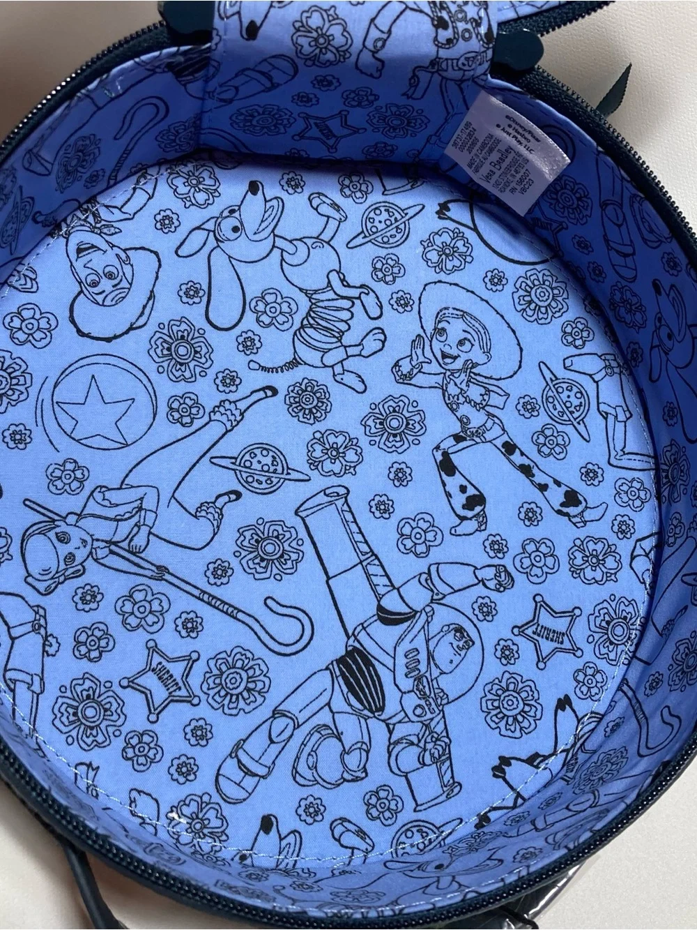 Vera Bradley Disney Pixar Toy Story Round Whimsy Cosmetic Case Tote Purse NWT